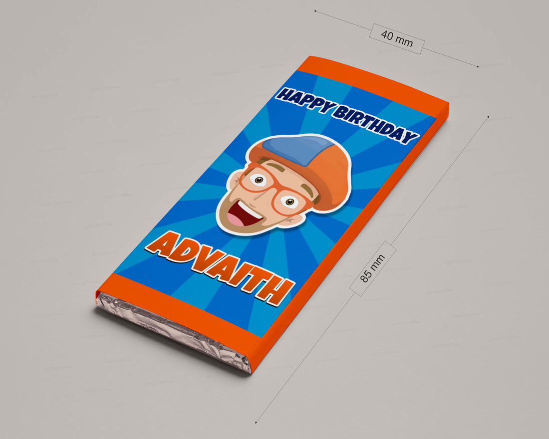 PSI Blippi Theme Home Made Chocolate Return Gifts