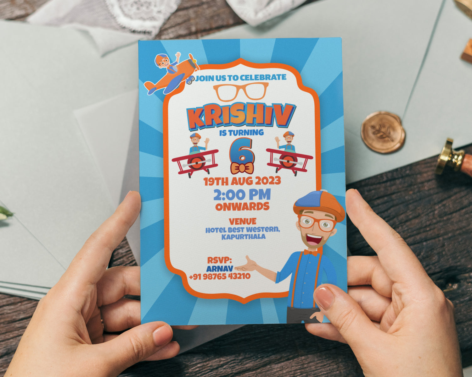blippi-themes-invite-birthday-party-supplies-with-baby-name-party-supplies-india