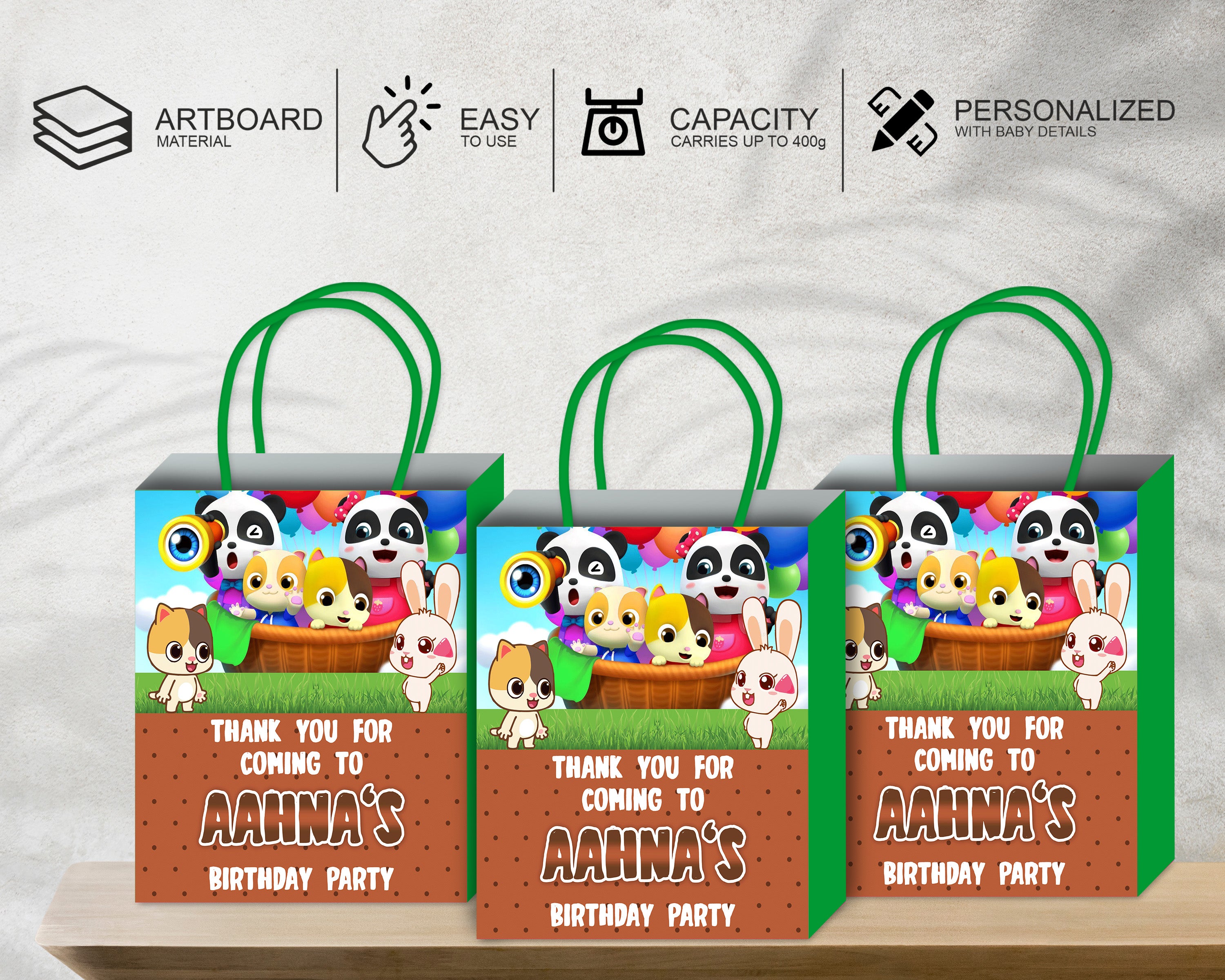 Baby Bus Theme Return Gift Bag