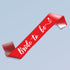 Bride to Be Red Satin Party Sash - image 1 of 4 | Party Supplies India
