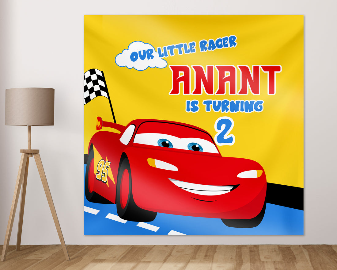 Car Theme Customized Square Backdrop