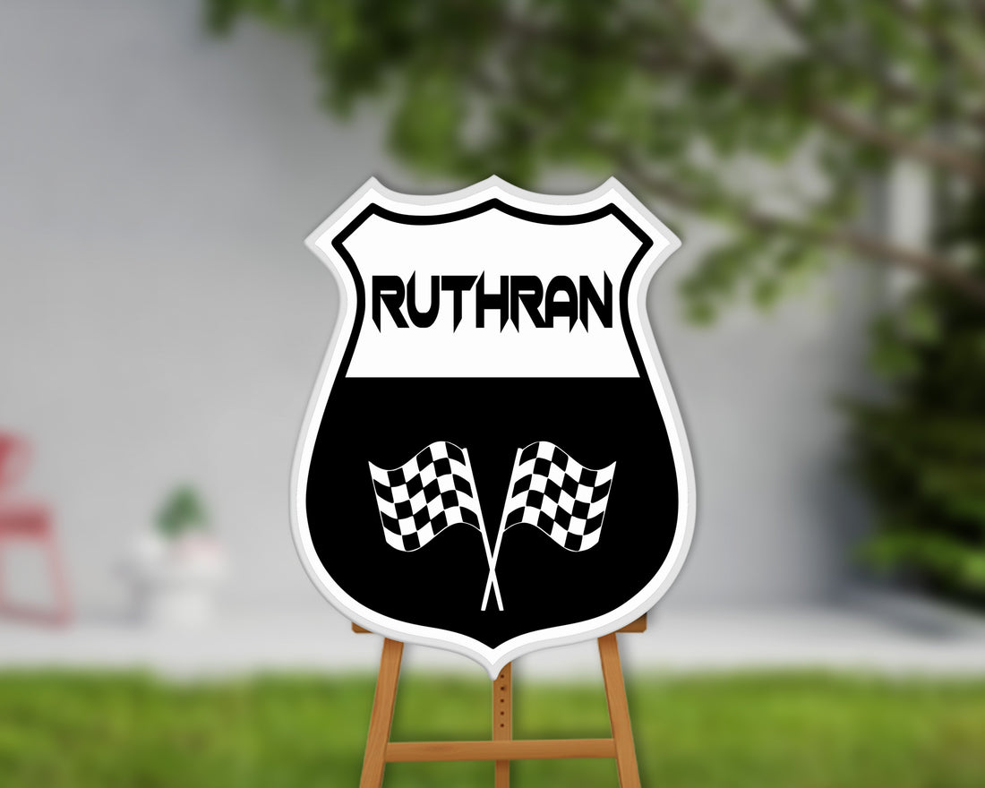 Car Theme Customized Welcome Board