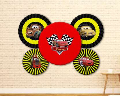 Car Theme Paper Fan