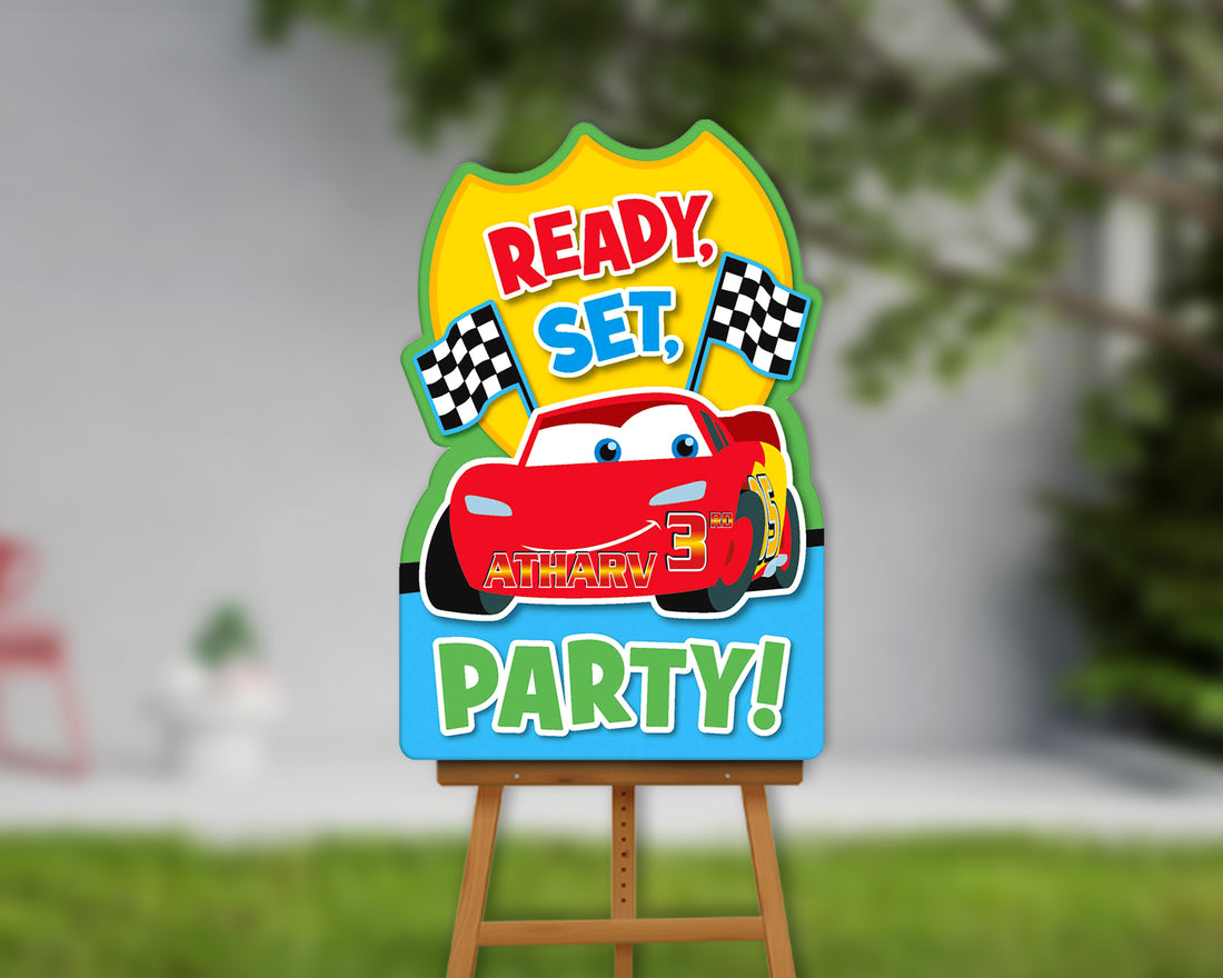 PSI Car Theme Personalized Welcome Board
