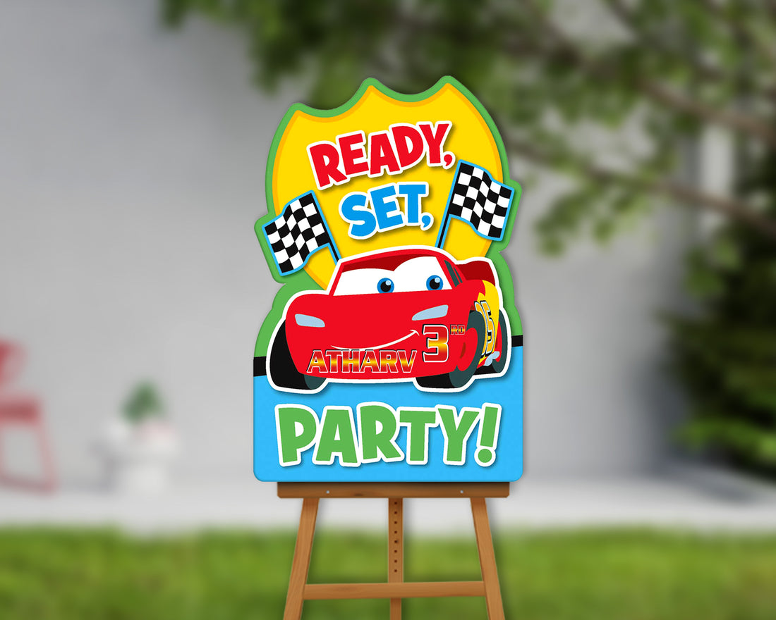 Car Theme Personalized Welcome Board