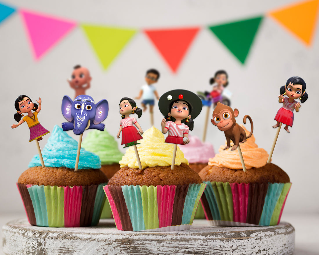 Chutti Kannamma Theme Cup Cake Topper