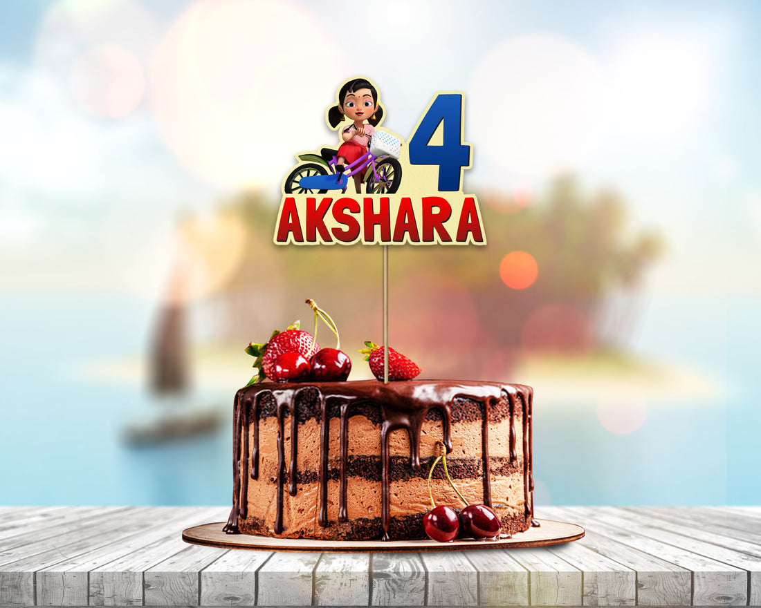 Chutti Kannamma Theme Customized Cake Topper