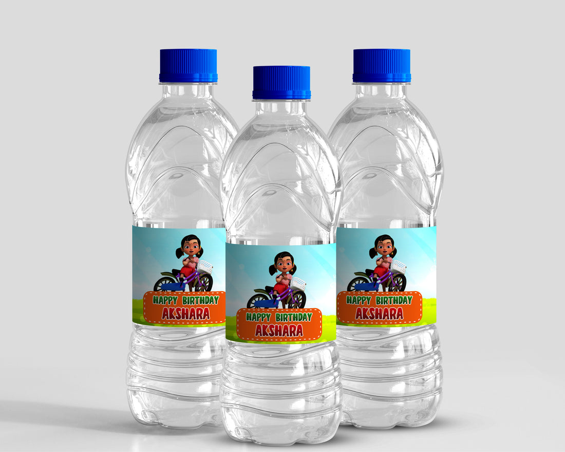 Chutti Kannamma Theme Water Bottle Sticker