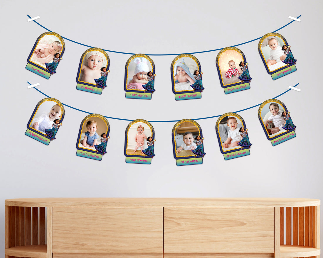 Encanto Theme 12 Months Photo Banner