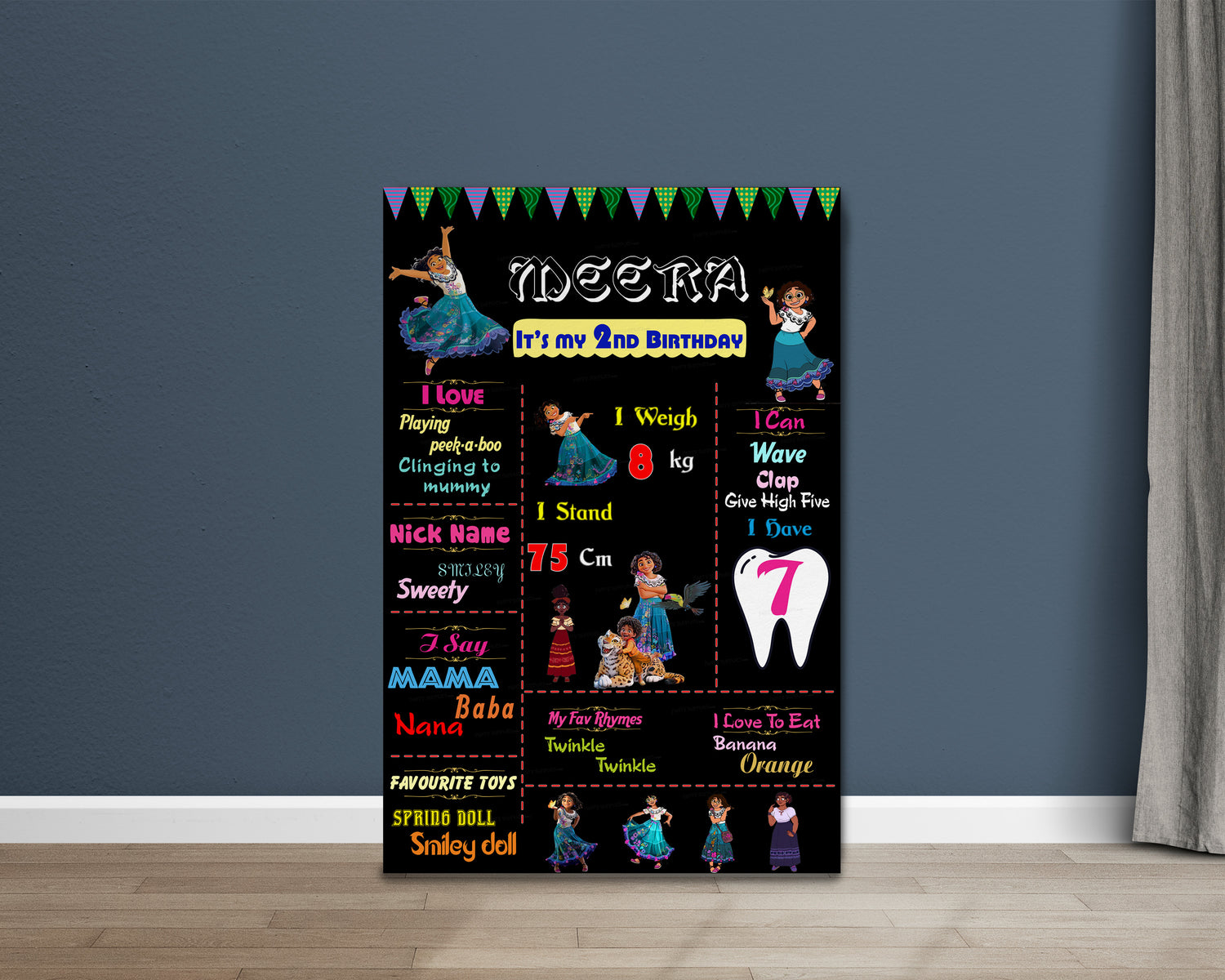 EncantoTheme Chalk Board - image 2 of 3 | Party Supplies India