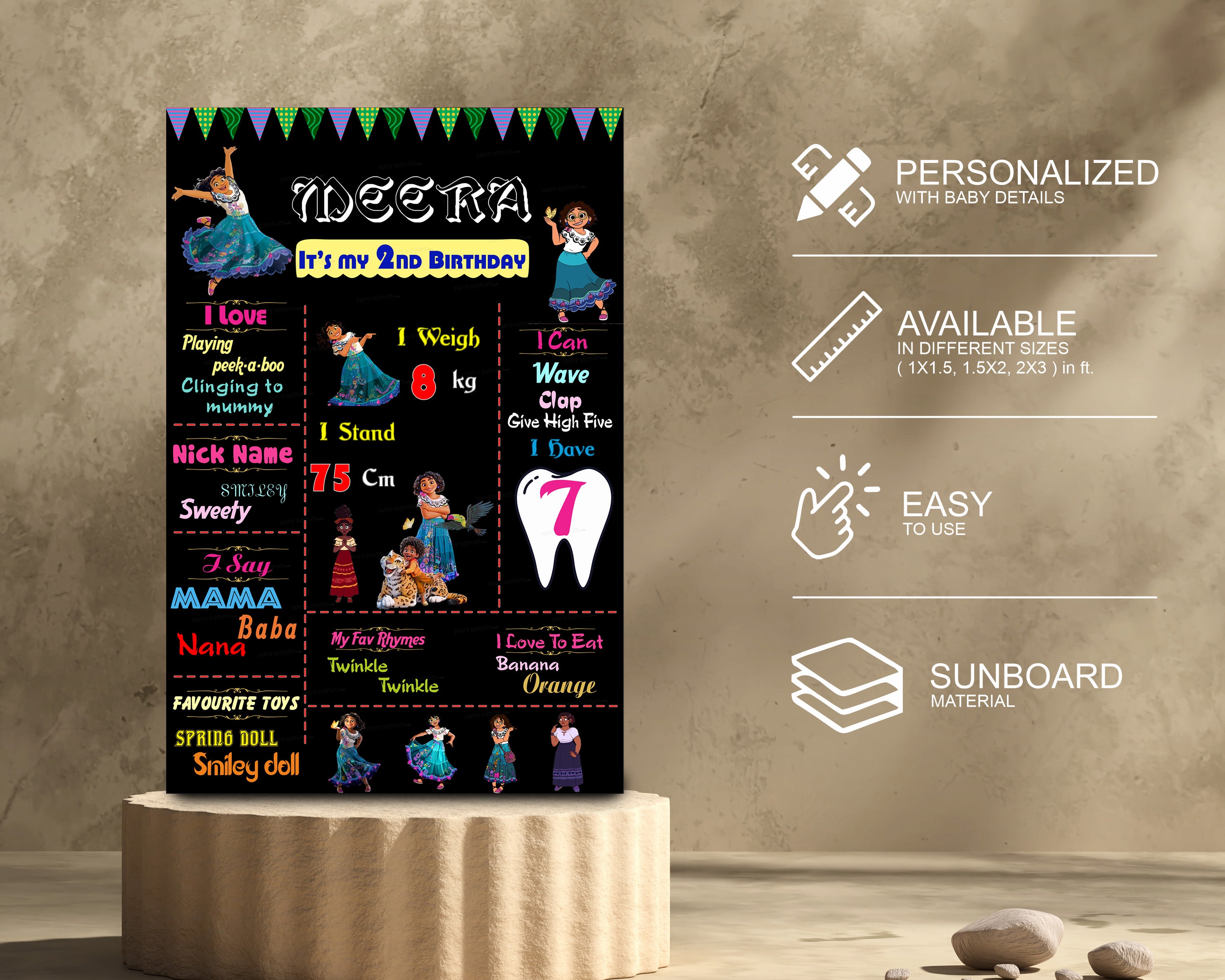 EncantoTheme Chalk Board - image 3 of 3 | Party Supplies India