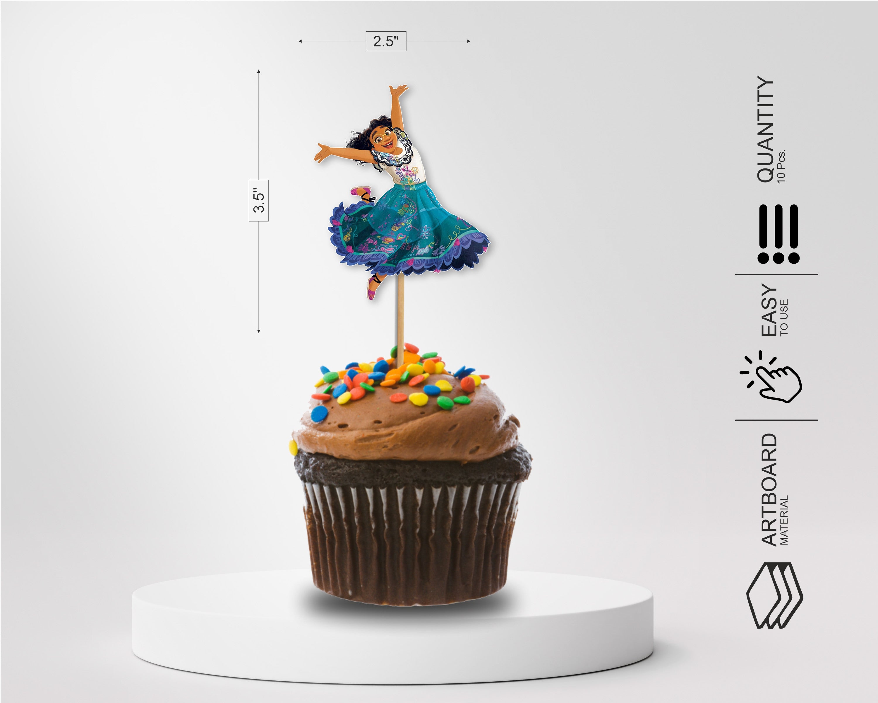 Encanto Theme Cup Cake Topper