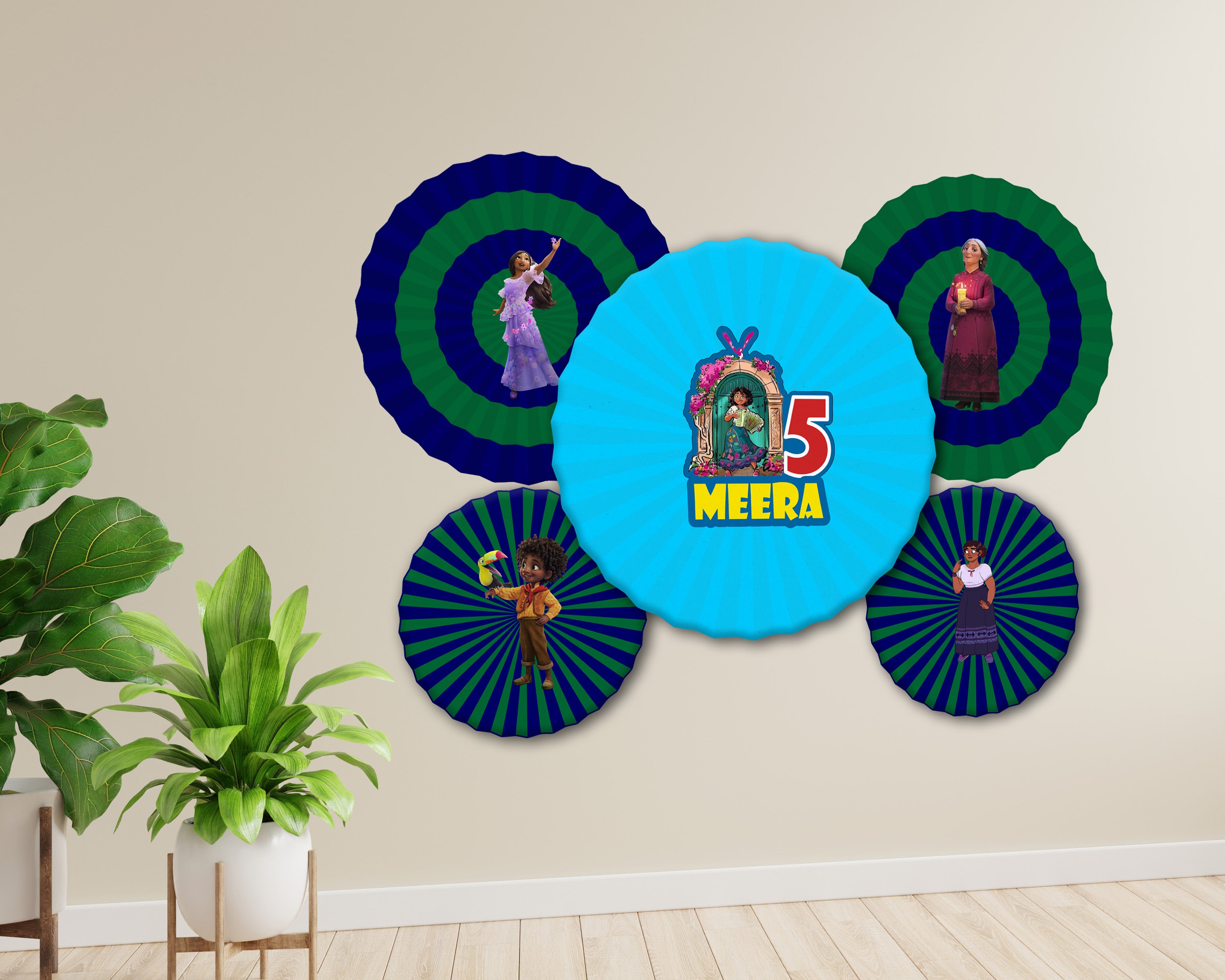 Encanto Theme Paper Fan