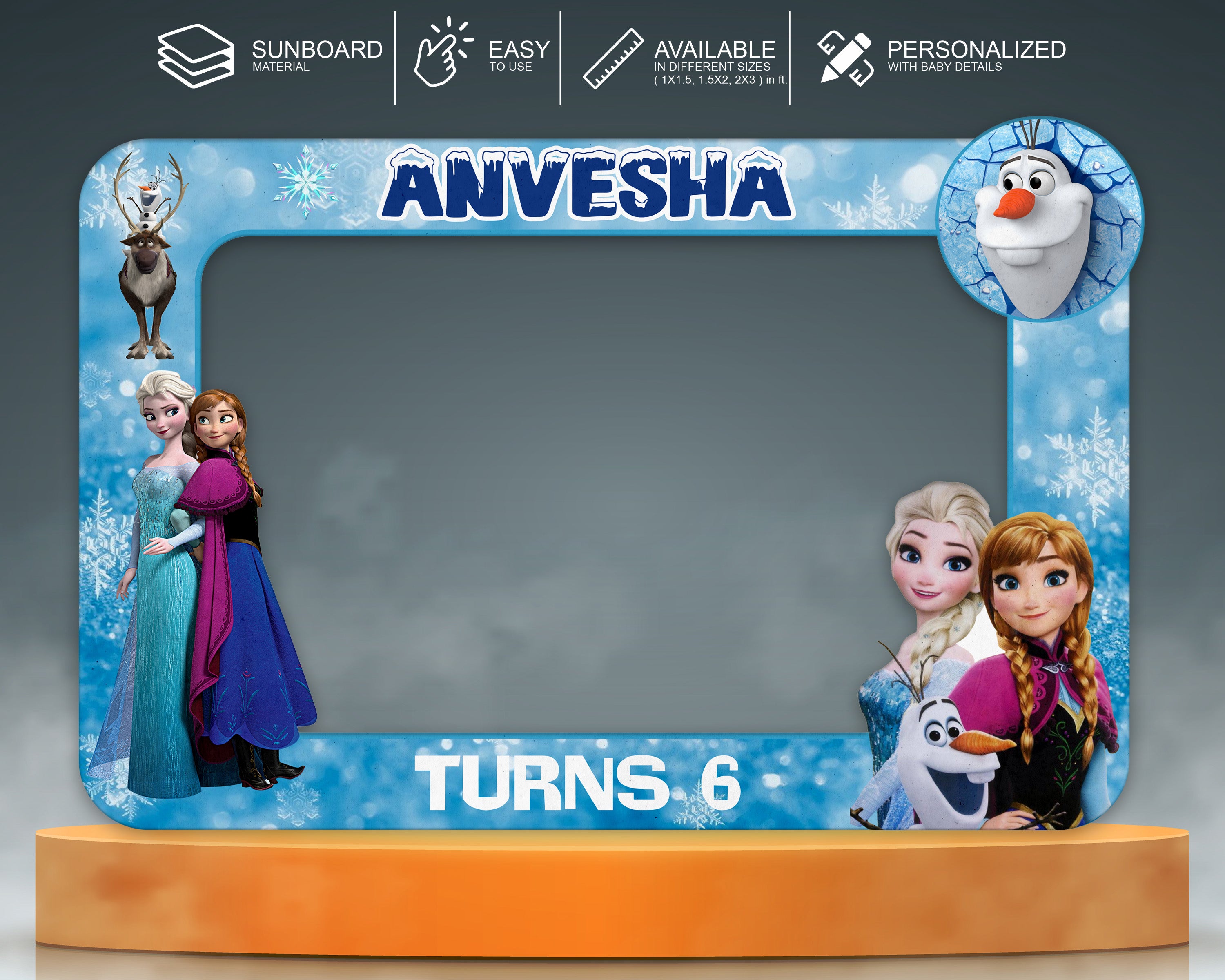 PSI Frozen Theme Customized Photobooth