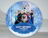 Frozen Theme Customized Round Backdrop - image 1 of 5 | Party Supplies India
