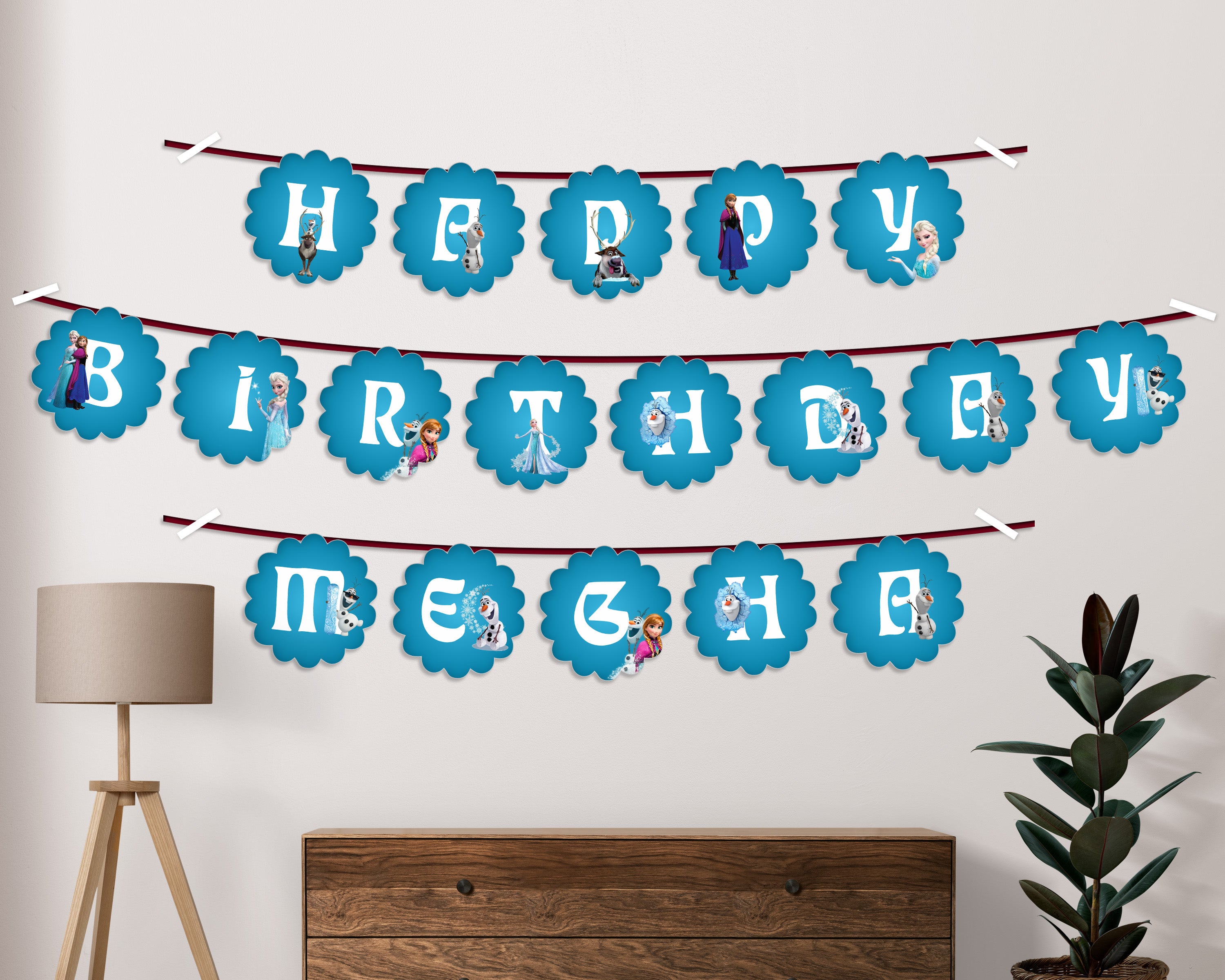 PSI Frozen Theme Personalized Hanging