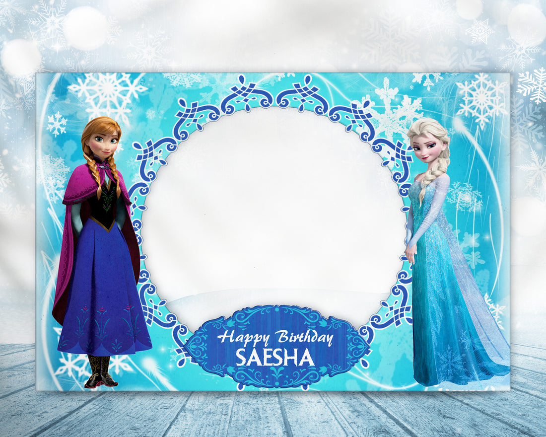 Frozen Theme Personalized Photobooth