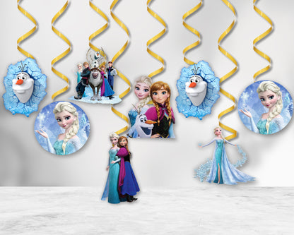 PSI Frozen Theme Personalized Swirls