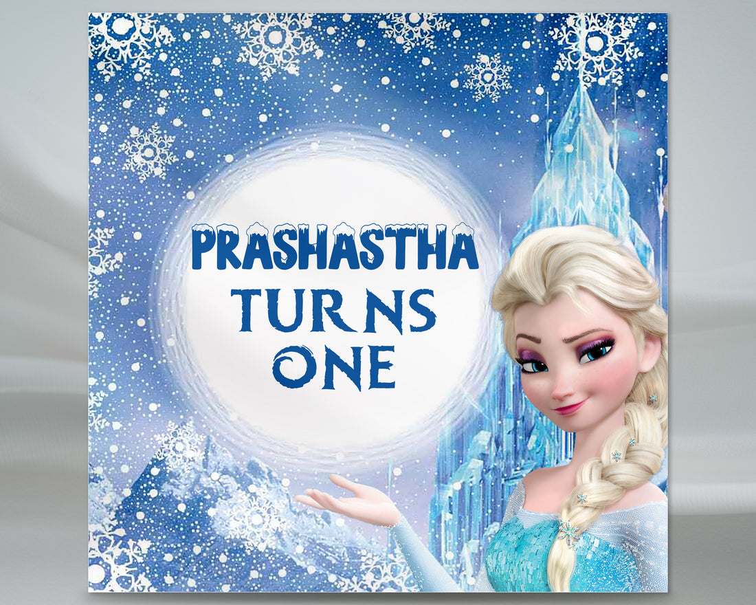 Frozen Theme Square Backdrop