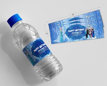 Frozen Theme Water Bottle Sticker