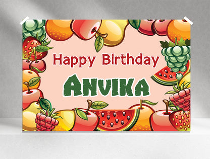 Fruitastic Birthday Backdrop
