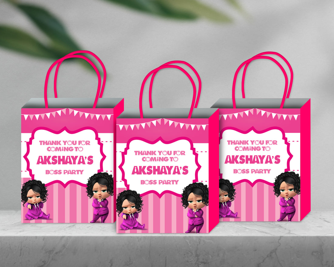 Girl Boss Baby Theme Return Gift Bag
