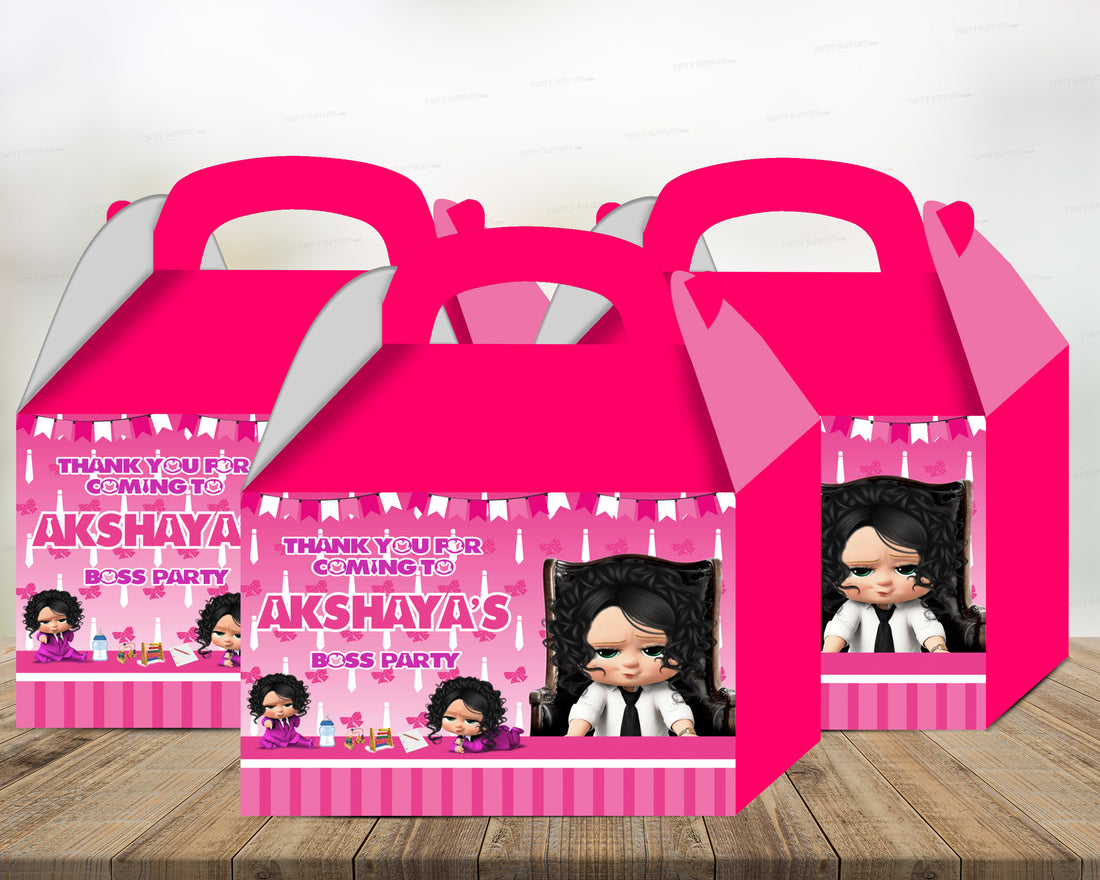 PSI Girl Boss Baby theme Goodie Return Gift Boxes