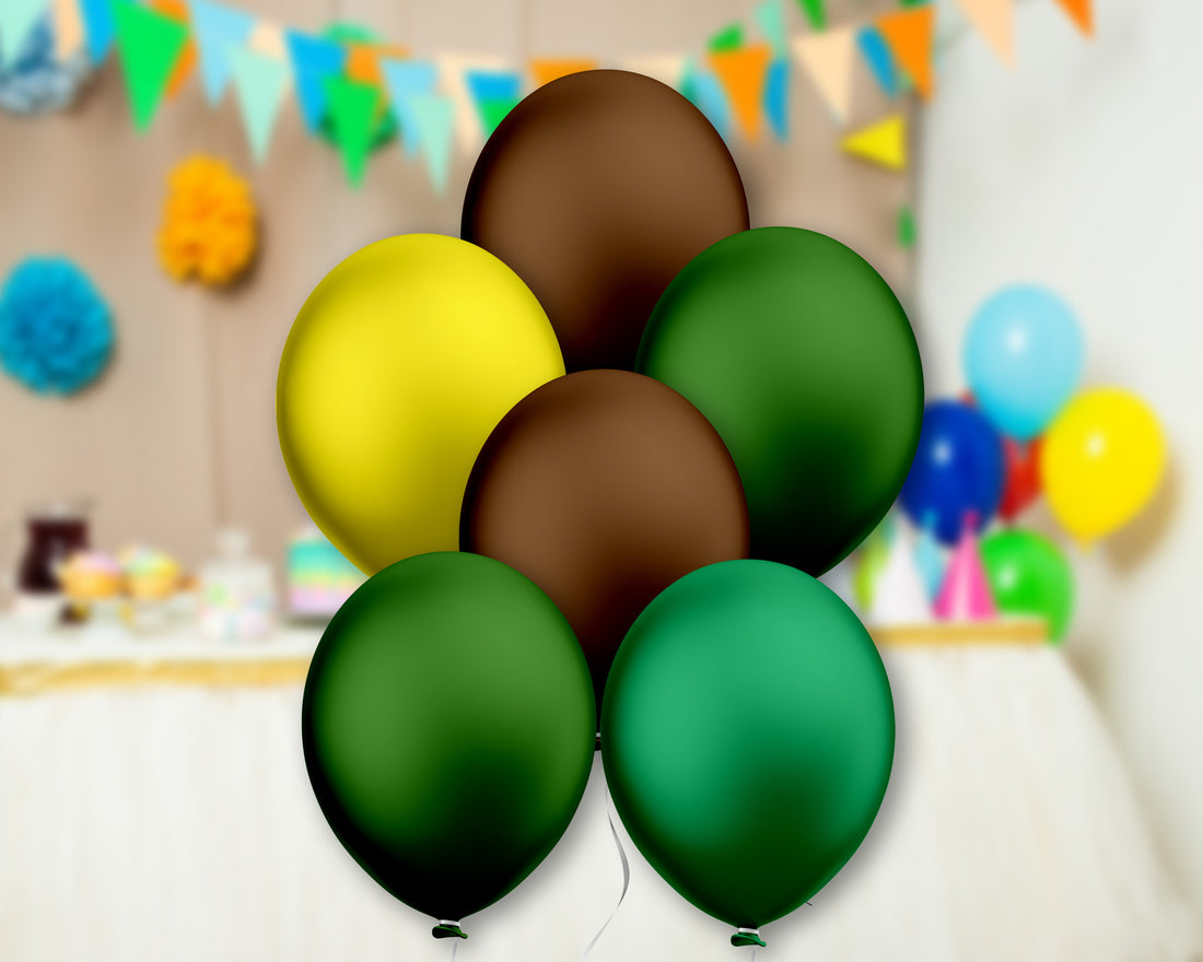 Jungle Theme Colour 60 Pcs Balloons