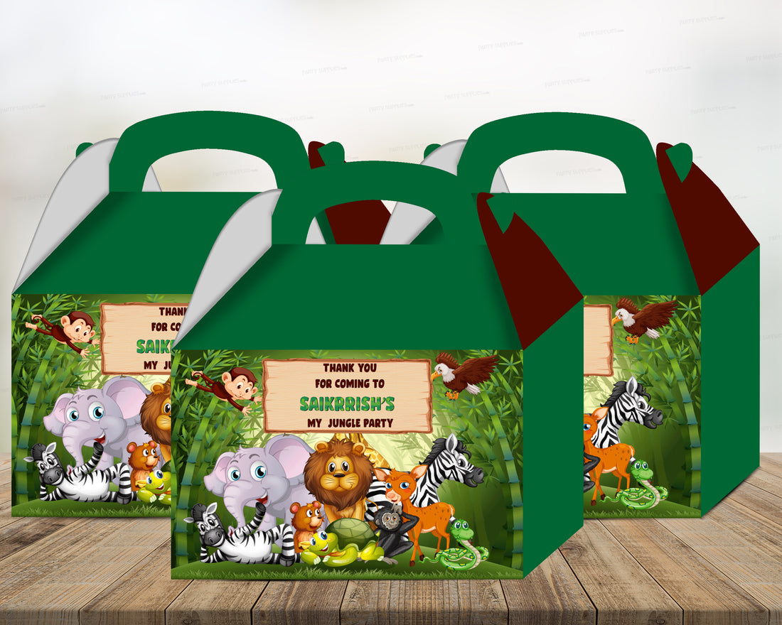 Jungle Theme Return Gift Goodie Boxes