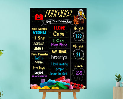 Lego Theme Chalk Board
