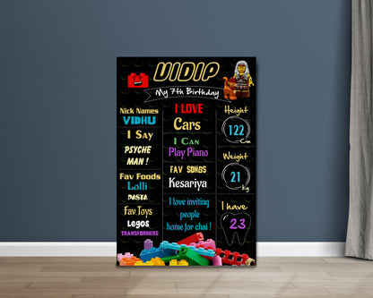 Lego Theme Chalk Board