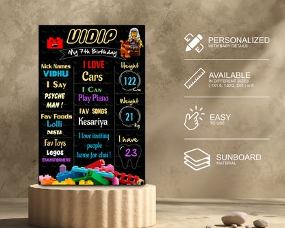 Lego Theme Chalk Board
