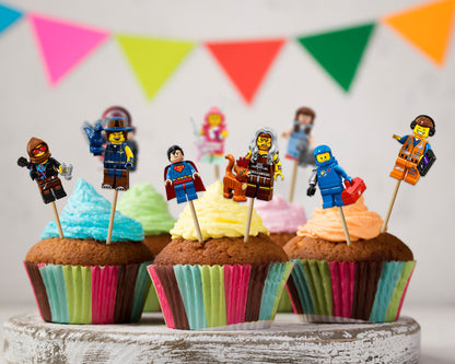 LegoTheme Cup Cake Topper