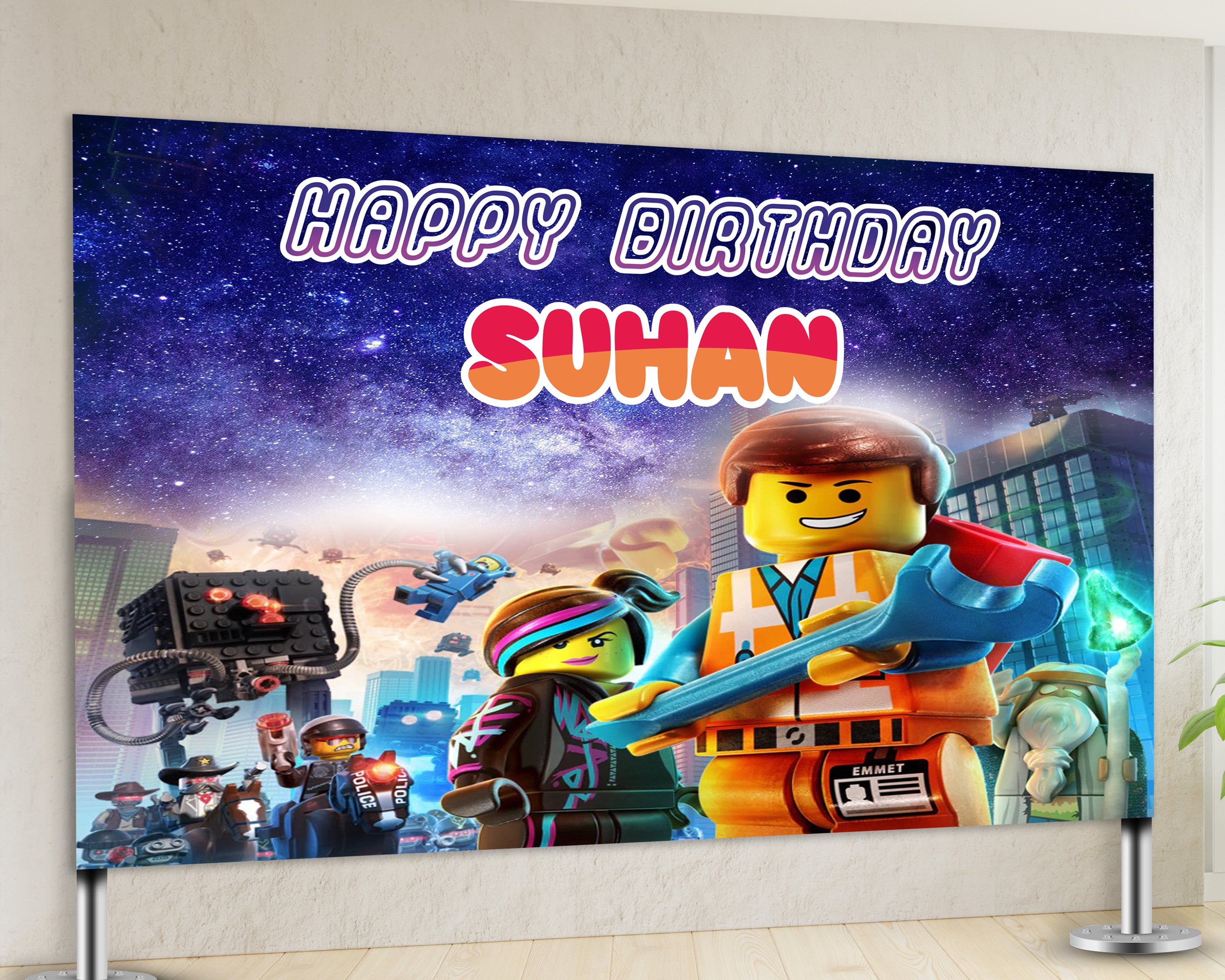 Lego Theme Customized Backdrop