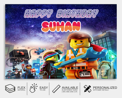 Lego Theme Customized Backdrop