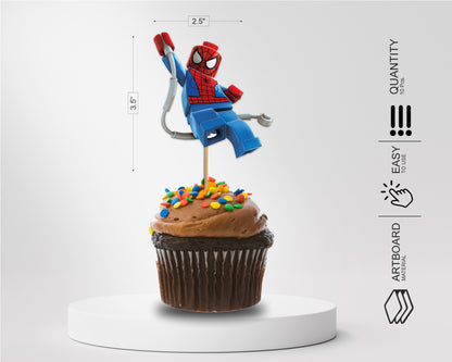 LegoTheme Customized Cup Cake Topper