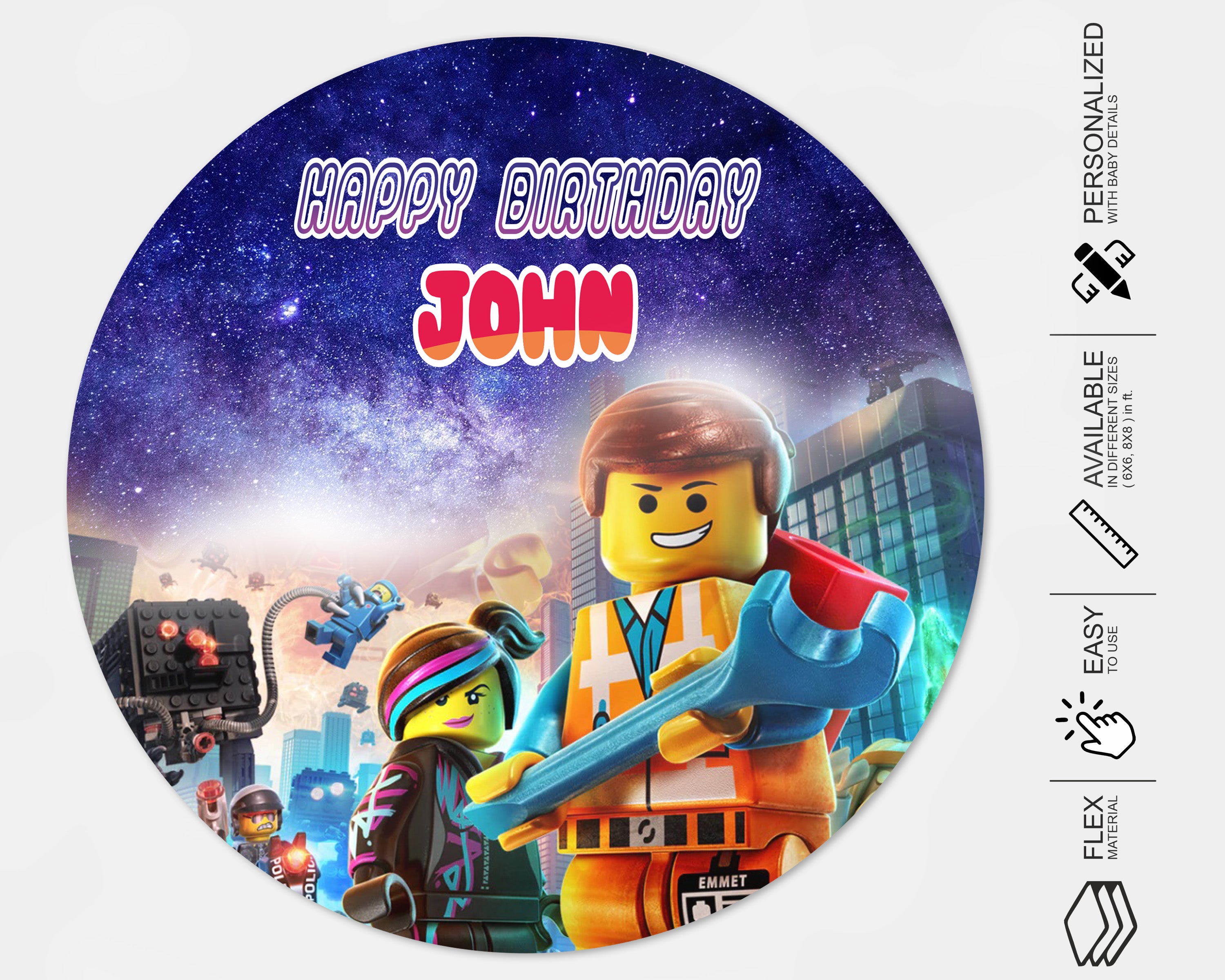 Lego Theme Customized Backdrop