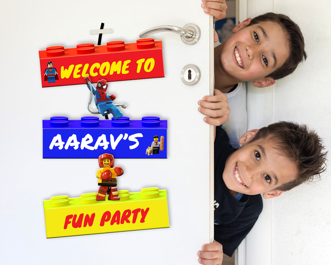Lego Theme Door Poster