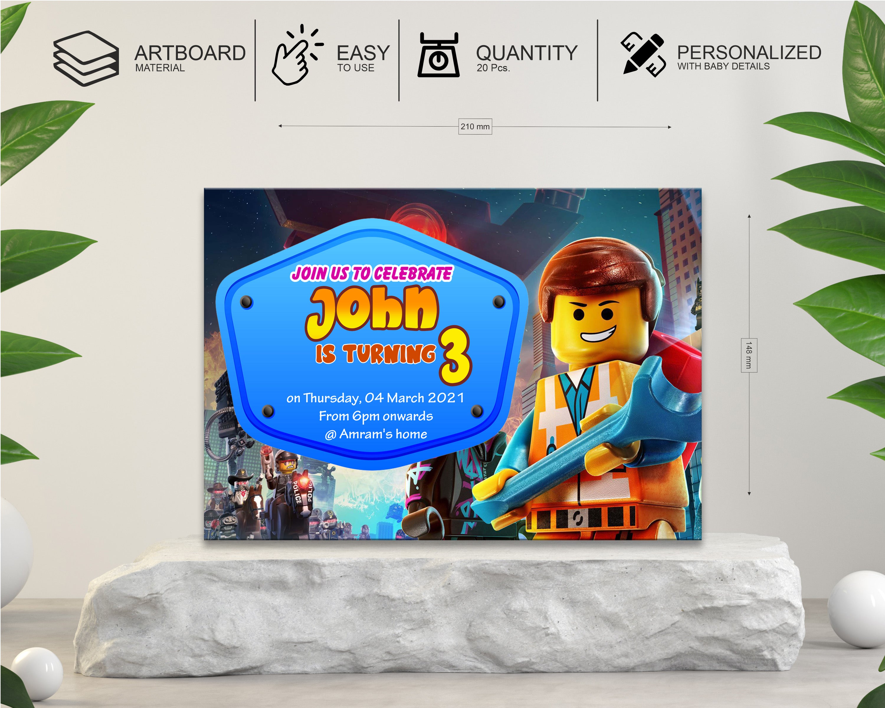 Lego Theme Invite