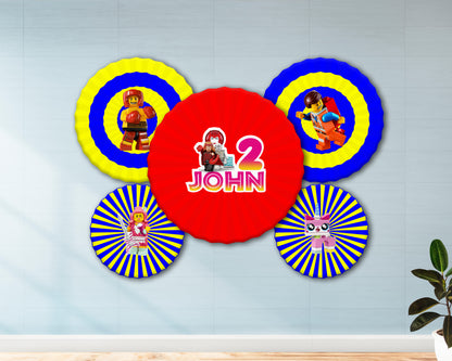 Lego Theme  Paper Fan