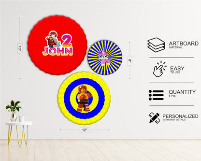 Lego Theme  Paper Fan