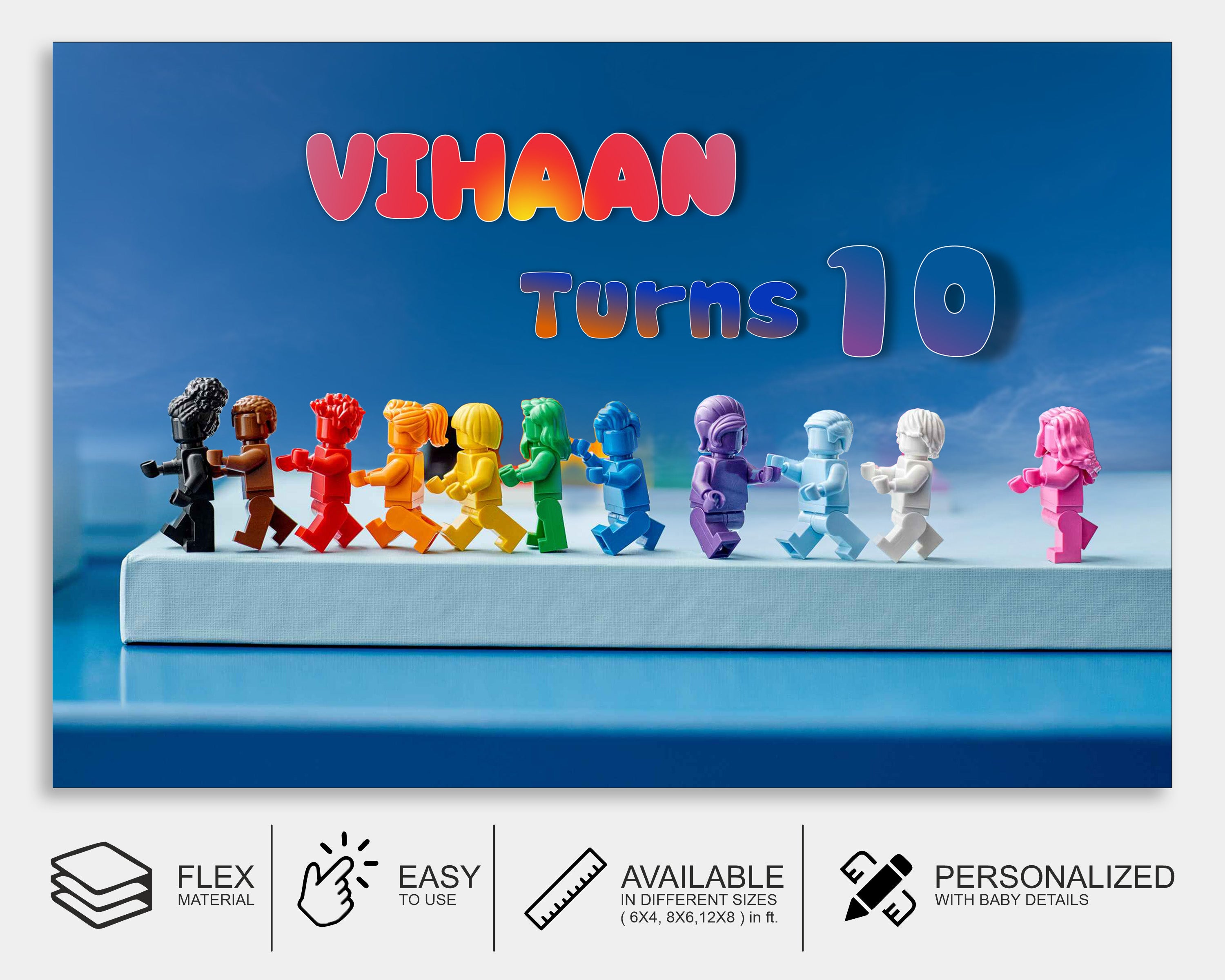 Lego Theme  Personalized Backdrop