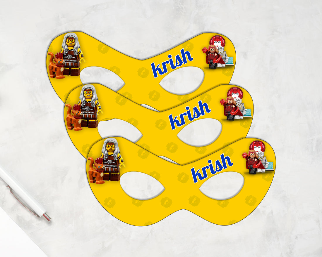 Lego Theme Personalized Eye Mask