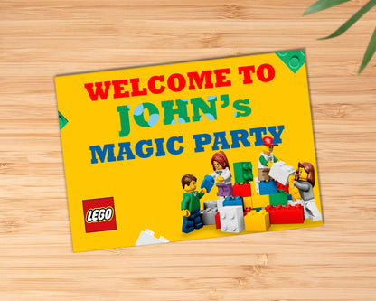 Lego Theme  Welcome Board