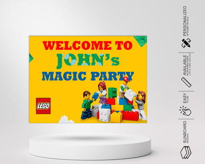 Lego Theme  Welcome Board
