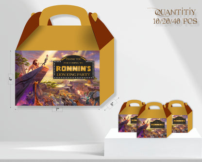 Lion King Theme Return Gift Goodie Boxes