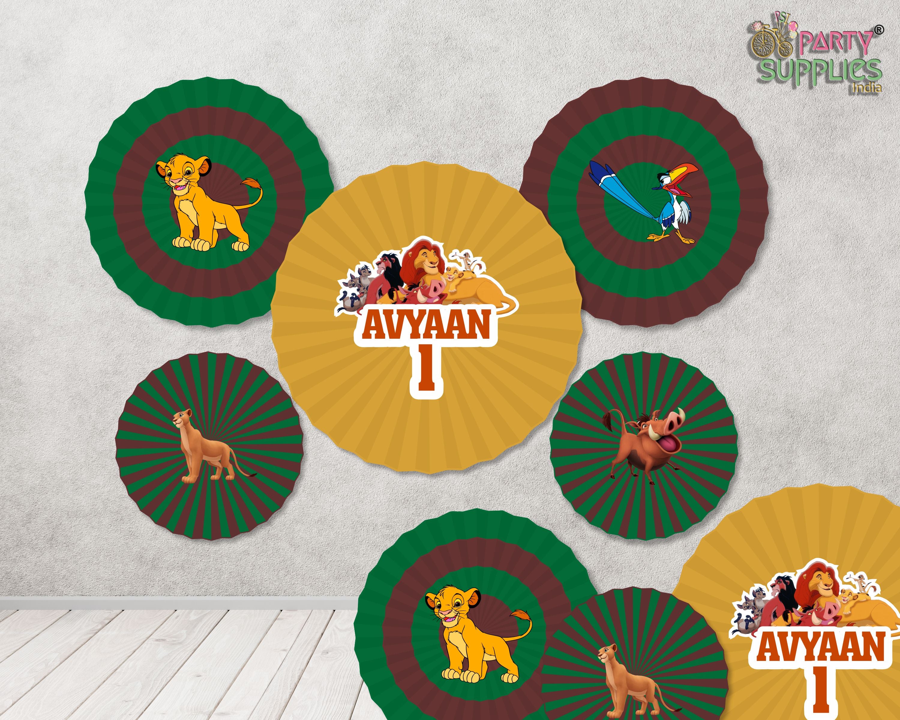 Lion King Theme Paper Fan