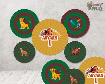Lion King Theme Paper Fan