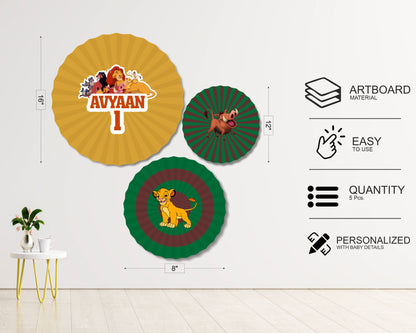 Lion King Theme Paper Fan