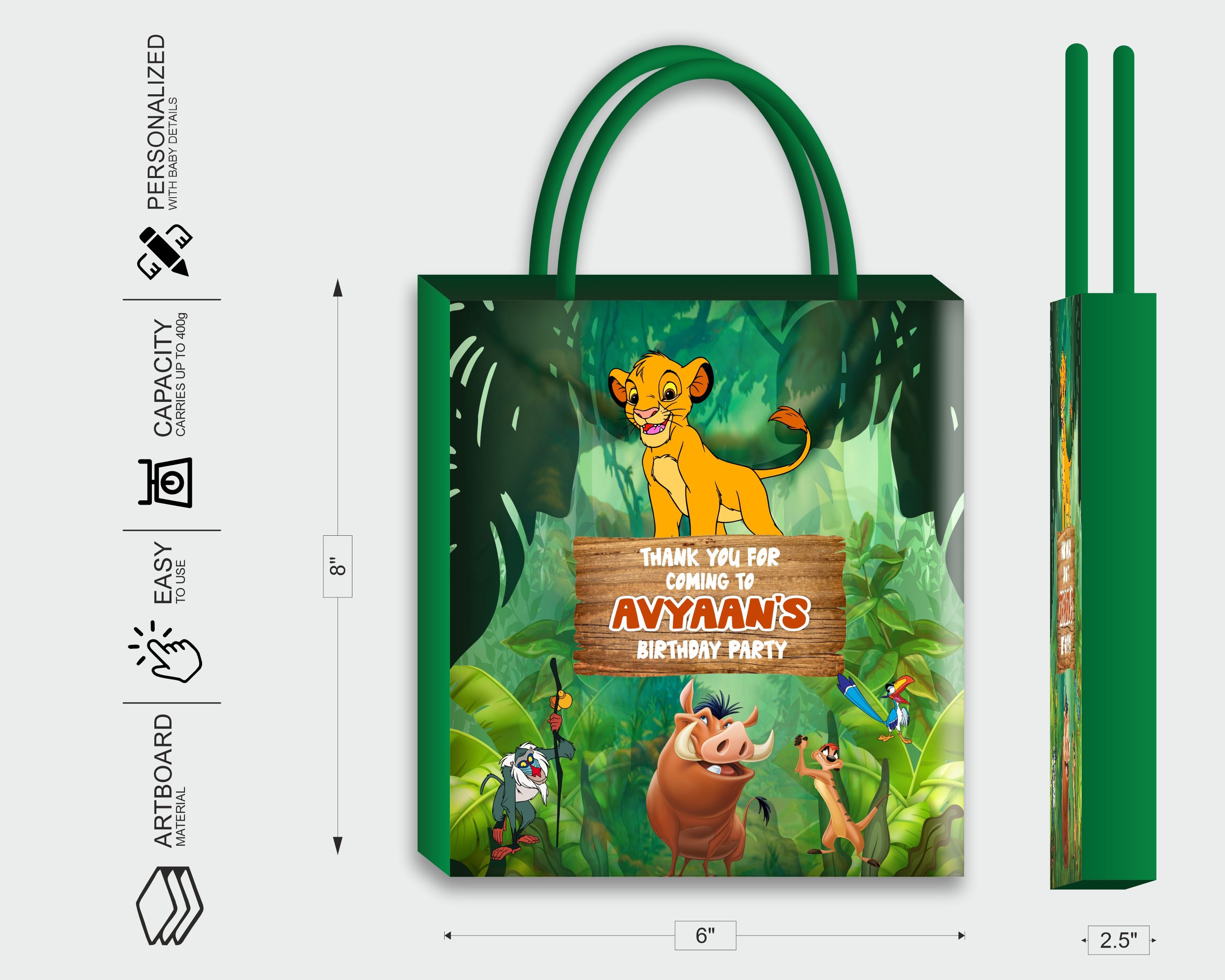 Lion King Theme Return Gift Bags
